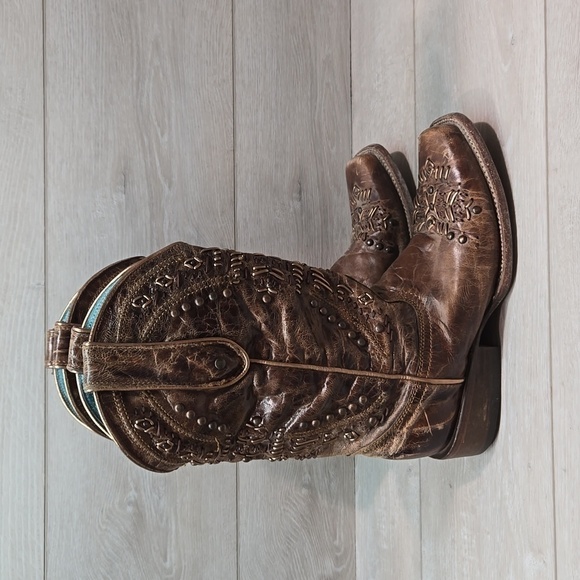 Corral Women 43751 Leather Western HOBO Square Toe boho sz 7.5M - Picture 2 of 14